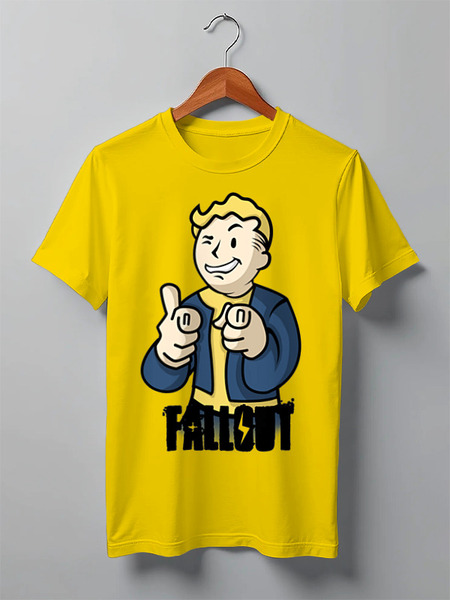 Заказать мужскую футболку в Москве. Футболка классическая Fallout boy от BAD OWL - готовые дизайны и нанесение принтов.