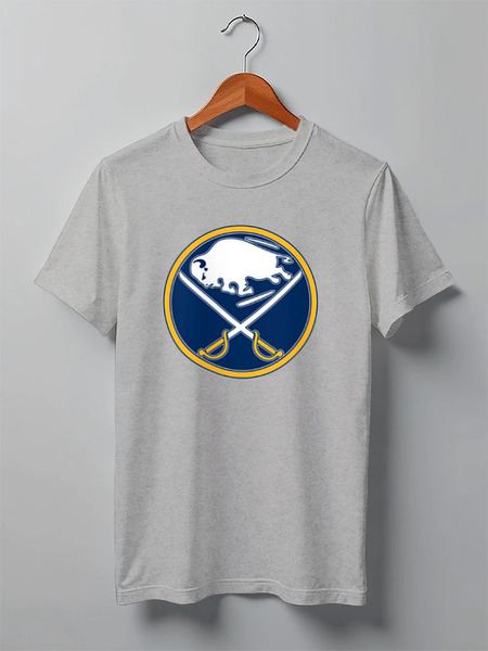 Заказать мужскую футболку в Москве. Футболка классическая Buffalo Sabres / NHL USA от KinoArt - готовые дизайны и нанесение принтов.