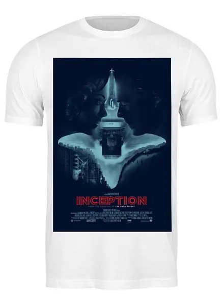 Заказать мужскую футболку в Москве. Футболка классическая Начало / Inception от kino.printio.ru - готовые дизайны и нанесение принтов.