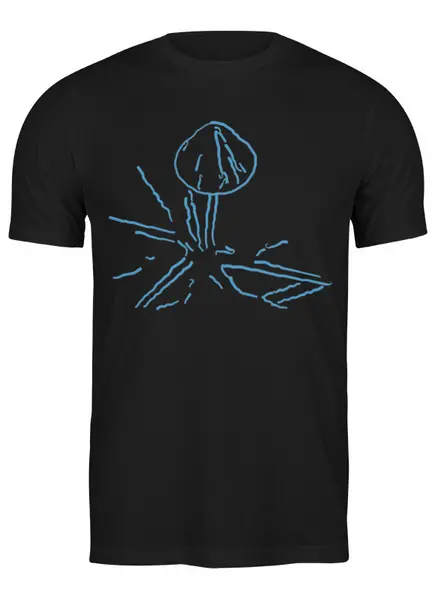 Заказать мужскую футболку в Москве. Футболка классическая Mushrooms от oneredfoxstore@gmail.com - готовые дизайны и нанесение принтов.