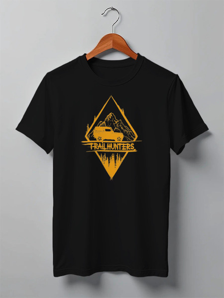 Заказать мужскую футболку в Москве. Футболка классическая  Offroad Expedition от oneredfoxstore@gmail.com - готовые дизайны и нанесение принтов.