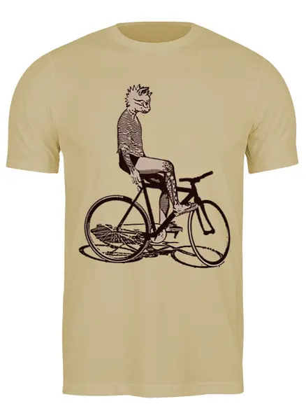 Заказать мужскую футболку в Москве. Футболка классическая Underground Cat Rider от oneredfoxstore@gmail.com - готовые дизайны и нанесение принтов.