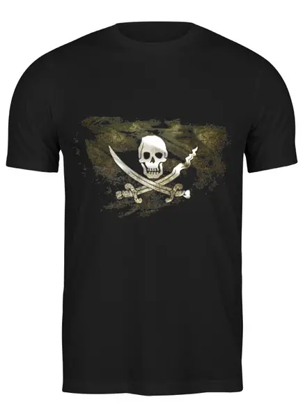 Заказать мужскую футболку в Москве. Футболка классическая Пираты от Виктор Гришин - готовые дизайны и нанесение принтов.
