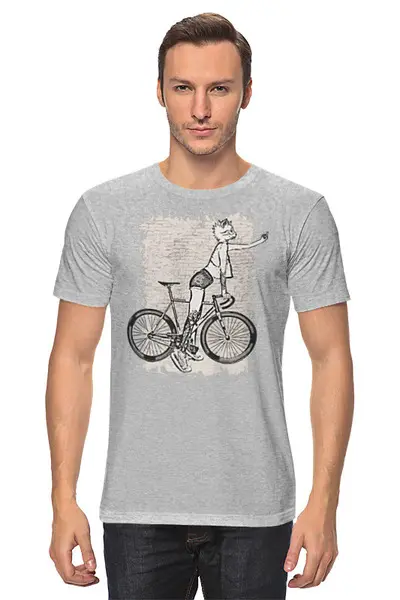 Заказать мужскую футболку в Москве. Футболка классическая Bike Punk  от oneredfoxstore@gmail.com - готовые дизайны и нанесение принтов.