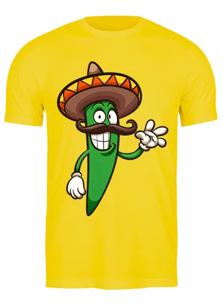 Заказать мужскую футболку в Москве. Футболка классическая Мексиканец  от ПРИНТЫ ПЕЧАТЬ  - готовые дизайны и нанесение принтов.