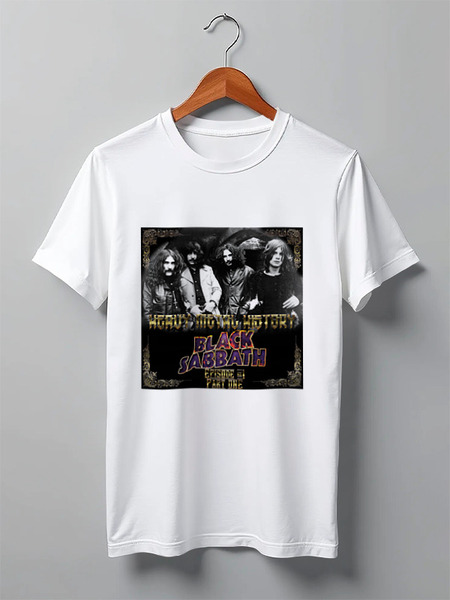 Заказать мужскую футболку в Москве. Футболка классическая Black Sabbath от Fedor - готовые дизайны и нанесение принтов.