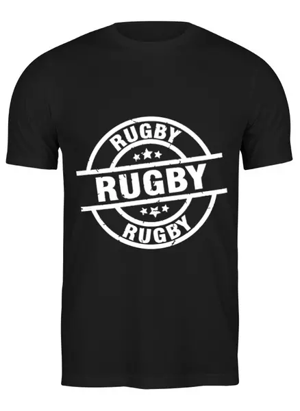 Заказать мужскую футболку в Москве. Футболка классическая Rugby от rugby - готовые дизайны и нанесение принтов.