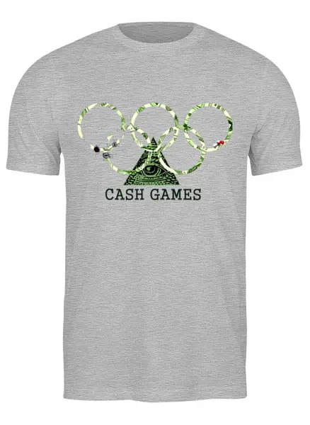 Заказать мужскую футболку в Москве. Футболка классическая Сash games от barsuk - готовые дизайны и нанесение принтов.
