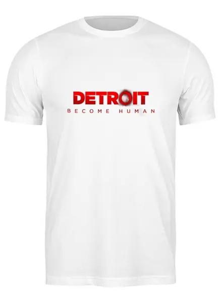 Заказать мужскую футболку в Москве. Футболка классическая Detroit Become Human от THE_NISE  - готовые дизайны и нанесение принтов.