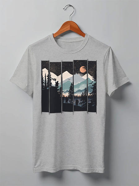Заказать мужскую футболку в Москве. Футболка классическая Go Wild от oneredfoxstore@gmail.com - готовые дизайны и нанесение принтов.