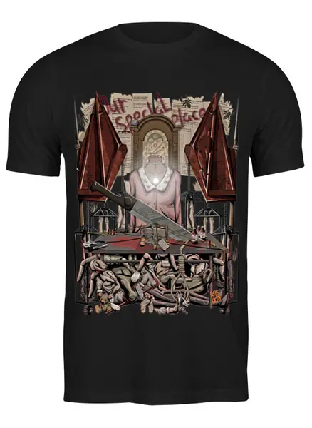 Заказать мужскую футболку в Москве. Футболка классическая Silent Hill 2 от madfive5 - готовые дизайны и нанесение принтов.
