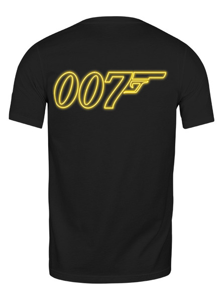 Заказать мужскую футболку в Москве. Футболка классическая James Bond от Leichenwagen - готовые дизайны и нанесение принтов.