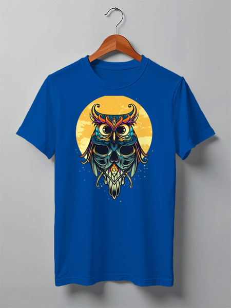 Заказать мужскую футболку в Москве. Футболка классическая Сова (Owl) от printik - готовые дизайны и нанесение принтов.