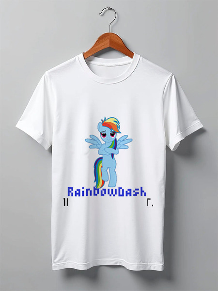 Заказать мужскую футболку в Москве. Футболка классическая rdash2 от rainbow - готовые дизайны и нанесение принтов.