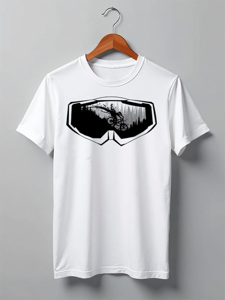 Заказать мужскую футболку в Москве. Футболка классическая Mountain Bike от oneredfoxstore@gmail.com - готовые дизайны и нанесение принтов.