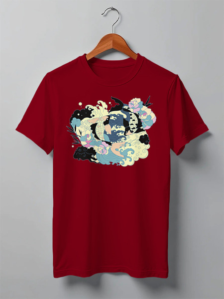 Заказать мужскую футболку в Москве. Футболка классическая Japan от oneredfoxstore@gmail.com - готовые дизайны и нанесение принтов.