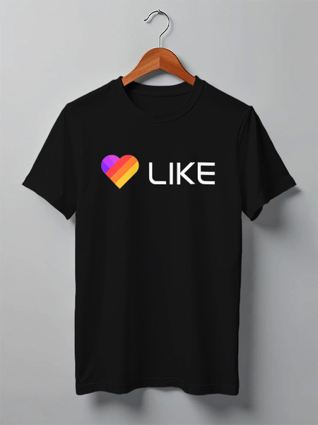 Заказать мужскую футболку в Москве. Футболка классическая Like  от DESIGNER   - готовые дизайны и нанесение принтов.