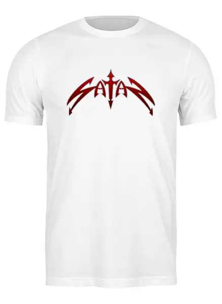 Заказать мужскую футболку в Москве. Футболка классическая Satan  от T-shirt print  - готовые дизайны и нанесение принтов.