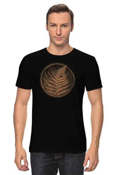 Заказать мужскую футболку в Москве. Футболка классическая Fern Spirit от oneredfoxstore@gmail.com - готовые дизайны и нанесение принтов.