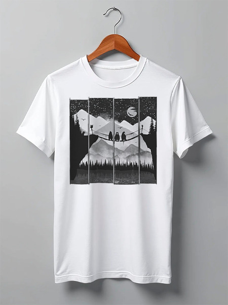 Заказать мужскую футболку в Москве. Футболка классическая Triple Shot от oneredfoxstore@gmail.com - готовые дизайны и нанесение принтов.
