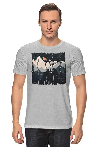 Заказать мужскую футболку в Москве. Футболка классическая Raising the Flag от oneredfoxstore@gmail.com - готовые дизайны и нанесение принтов.