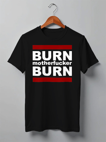 Заказать мужскую футболку в Москве. Футболка классическая Burn! от gopotol - готовые дизайны и нанесение принтов.