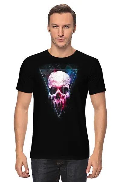 Заказать мужскую футболку в Москве. Футболка классическая Вселенная от skull - готовые дизайны и нанесение принтов.