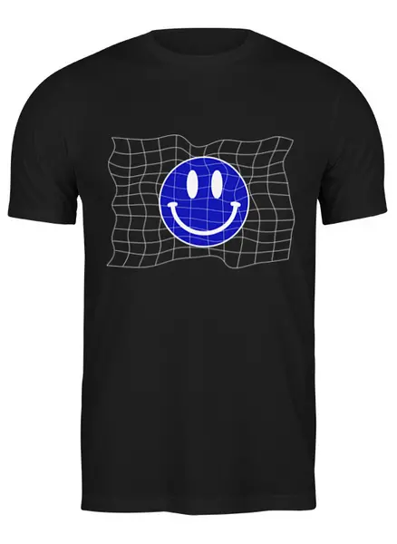 Заказать мужскую футболку в Москве. Футболка классическая ACID Smile от Алексей Дмитриевич - готовые дизайны и нанесение принтов.