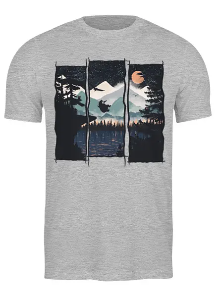 Заказать мужскую футболку в Москве. Футболка классическая Night Jump от oneredfoxstore@gmail.com - готовые дизайны и нанесение принтов.