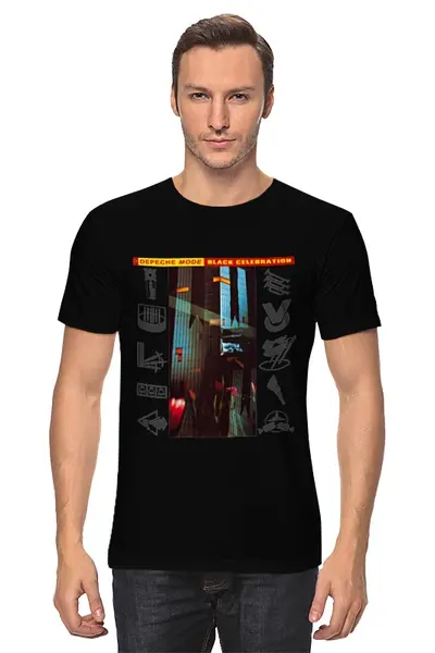 Заказать мужскую футболку в Москве. Футболка классическая Depeche Mode / Black Celebration от OEX design - готовые дизайны и нанесение принтов.