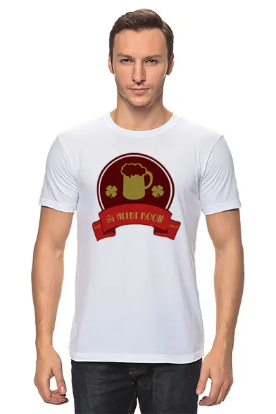 Заказать мужскую футболку в Москве. Футболка классическая Бесстыдники  от cherdantcev - готовые дизайны и нанесение принтов.