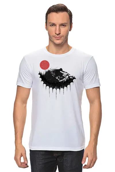 Заказать мужскую футболку в Москве. Футболка классическая MTB Ride от oneredfoxstore@gmail.com - готовые дизайны и нанесение принтов.