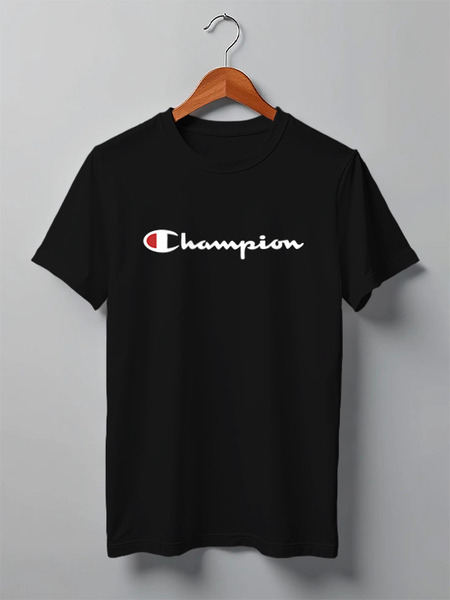 Заказать мужскую футболку в Москве. Футболка классическая Champion от DESIGNER   - готовые дизайны и нанесение принтов.