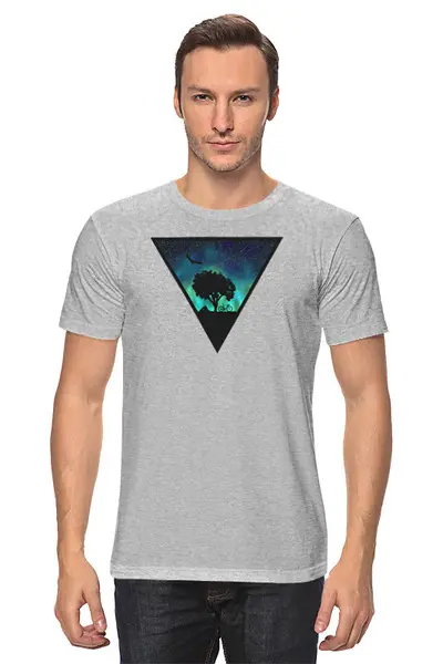 Заказать мужскую футболку в Москве. Футболка классическая Gravel Shine от oneredfoxstore@gmail.com - готовые дизайны и нанесение принтов.