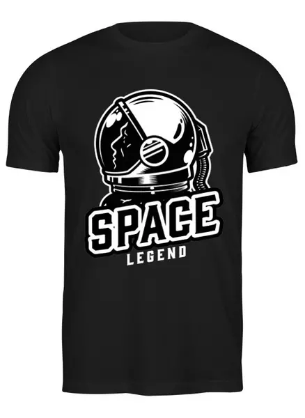 Заказать мужскую футболку в Москве. Футболка классическая Space Legend от The Spaceway  - готовые дизайны и нанесение принтов.