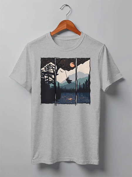 Заказать мужскую футболку в Москве. Футболка классическая Bungee от oneredfoxstore@gmail.com - готовые дизайны и нанесение принтов.
