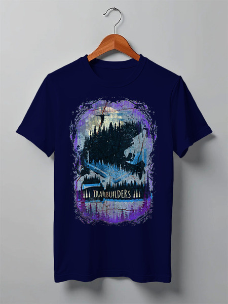 Заказать мужскую футболку в Москве. Футболка классическая Trailbuilders от oneredfoxstore@gmail.com - готовые дизайны и нанесение принтов.