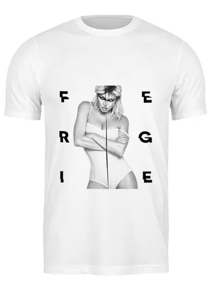Заказать мужскую футболку в Москве. Футболка классическая Fergie от Vladec11 - готовые дизайны и нанесение принтов.