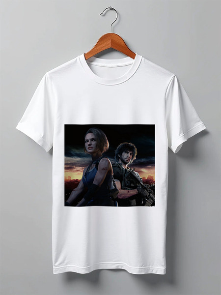 Заказать мужскую футболку в Москве. Футболка классическая Resident evil 3 от GeekFox  - готовые дизайны и нанесение принтов.
