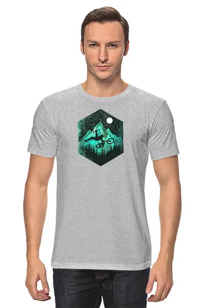 Заказать мужскую футболку в Москве. Футболка классическая Ink Rider от oneredfoxstore@gmail.com - готовые дизайны и нанесение принтов.