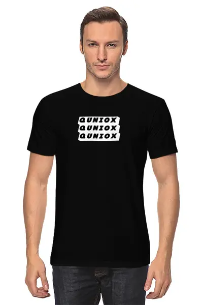 Заказать мужскую футболку в Москве. Футболка классическая Минимализм  от quniox - готовые дизайны и нанесение принтов.