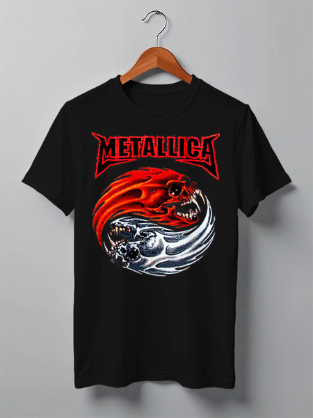 Заказать мужскую футболку в Москве. Футболка классическая Metallica от Leichenwagen - готовые дизайны и нанесение принтов.