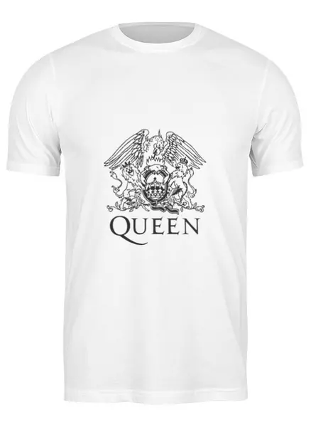 Заказать мужскую футболку в Москве. Футболка классическая Queen от Fedor - готовые дизайны и нанесение принтов.