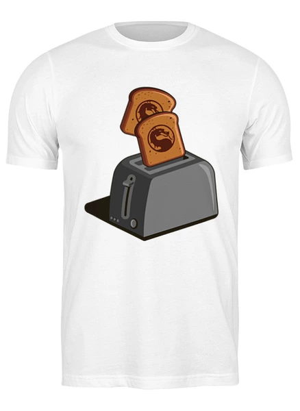 Заказать мужскую футболку в Москве. Футболка классическая Комбат тостер от skynatural - готовые дизайны и нанесение принтов.