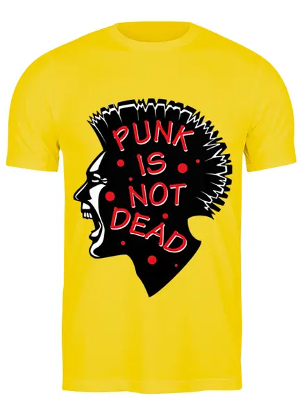Заказать мужскую футболку в Москве. Футболка классическая PUNK IS NOT DEAD от trend - готовые дизайны и нанесение принтов.