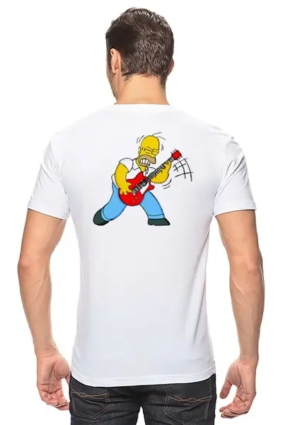 Заказать мужскую футболку в Москве. Футболка классическая Homer от Vladec11 - готовые дизайны и нанесение принтов.