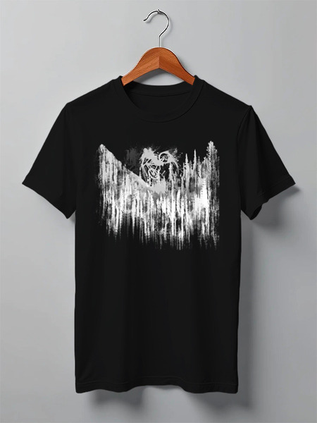 Заказать мужскую футболку в Москве. Футболка классическая Mountain Bike от oneredfoxstore@gmail.com - готовые дизайны и нанесение принтов.