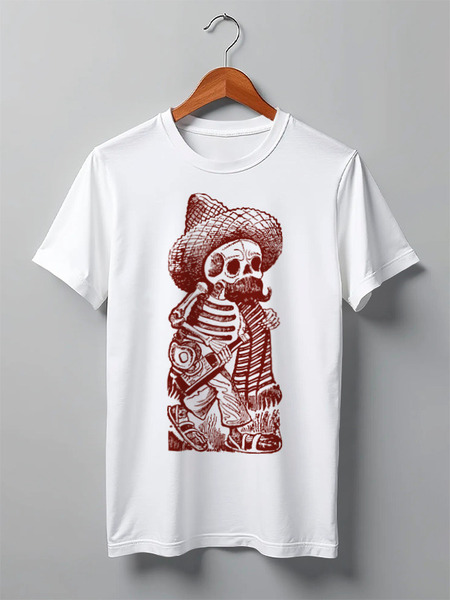 Заказать мужскую футболку в Москве. Футболка классическая Skulls от oneredfoxstore@gmail.com - готовые дизайны и нанесение принтов.