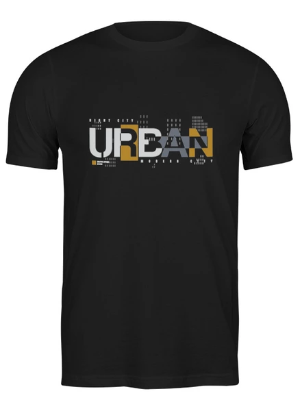 Заказать мужскую футболку в Москве. Футболка классическая "URBAN STYLE" от cooldesign  - готовые дизайны и нанесение принтов.