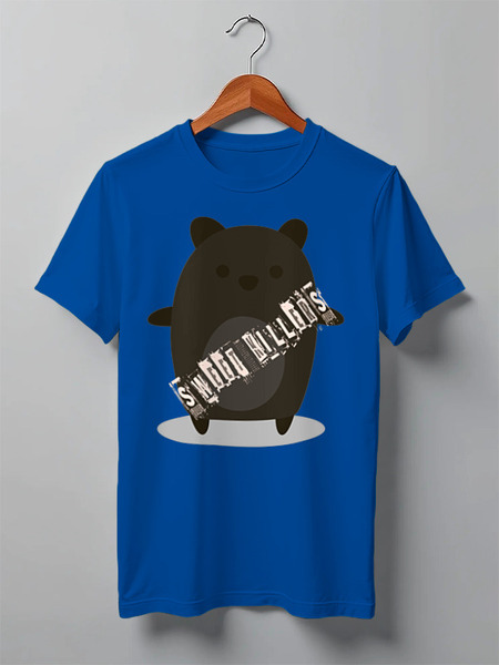 Заказать мужскую футболку в Москве. Футболка классическая Bear Here от oneredfoxstore@gmail.com - готовые дизайны и нанесение принтов.